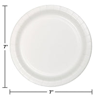 240ct Bulk White Dessert Plates