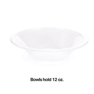 Clear 12 Oz Plastic Bowls, 20 ct Party Decoration