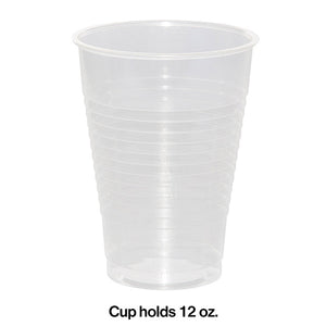 240ct Bulk Clear 12 oz Plastic Cups