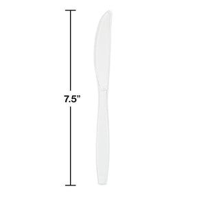 Clear Plastic Knives, 50 ct Party Decoration
