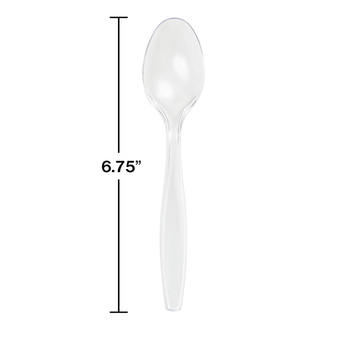 600ct Bulk Clear Bulk Plastic Spoons