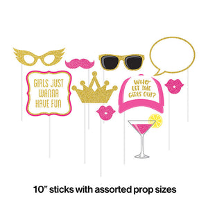 Girls Night Photo Booth Props, 10 ct Party Decoration