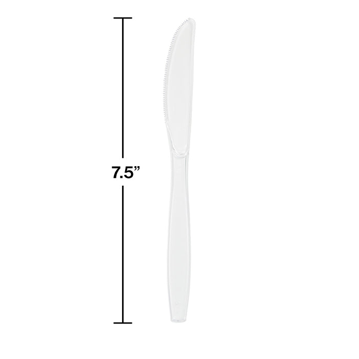 Bulk 288ct Clear Plastic Knives 