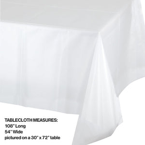 Clear Tablecover Plastic 54" X 108" Party Decoration