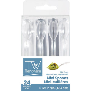 144ct Bulk Clear TrendWare Mini Spoons