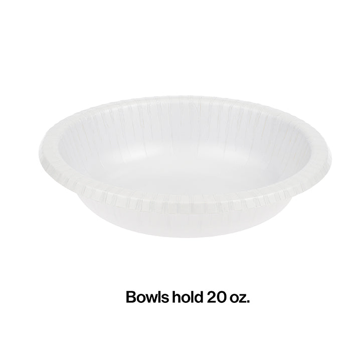 200ct Bulk White Paper Bowls
