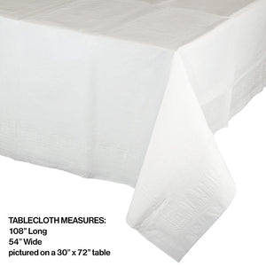 6ct Bulk White Paper Table Covers
