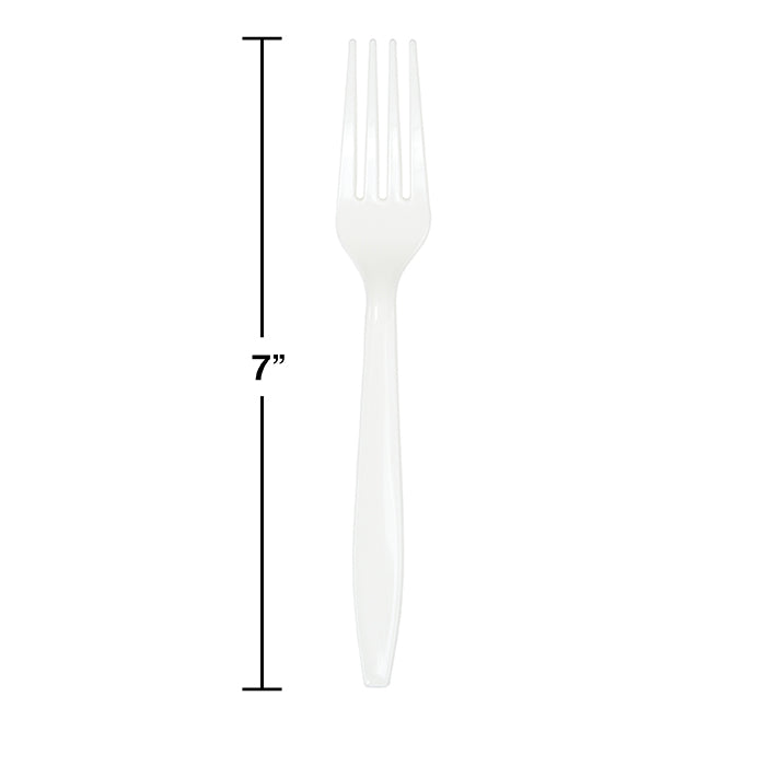 288ct Bulk White Plastic Forks