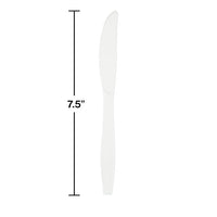 288ct Bulk White Plastic Knives