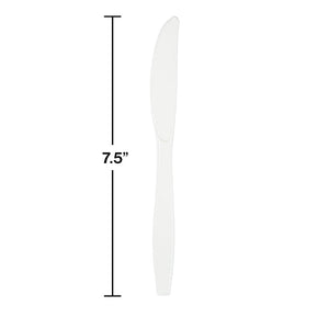 288ct Bulk White Plastic Knives