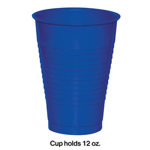 240ct Bulk Cobalt Blue 12 oz Plastic Cups