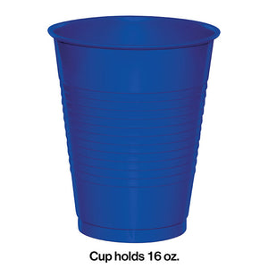 240ct Bulk Cobalt Blue 16 oz Plastic Cups