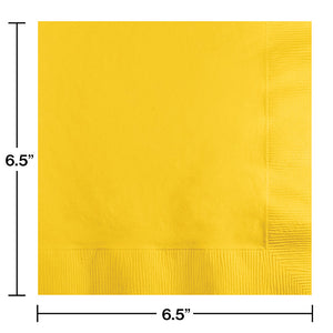 School Bus Yellow Luncheon Napkin 3Ply, 50 ct Party Decoration