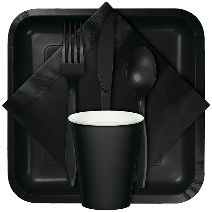 288ct Bulk Black Velvet Plastic Spoons