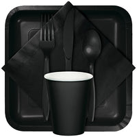 288ct Bulk Black Velvet Plastic Spoons
