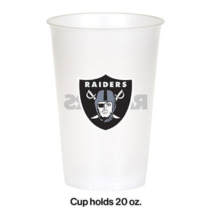 Las Vegas Raiders Plastic Cup, 20Oz, 8 ct Party Decoration