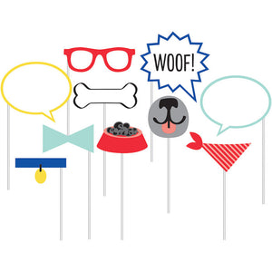 Dog Party Photo Booth Props, 10 ct by Creative Converting
