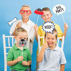 Dog Party Photo Booth Props, 10 ct Party Decoration