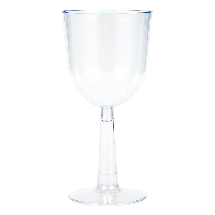 Bulk 48ct Clear 12 oz Plastic Wine Glasses 
