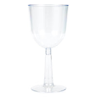 Bulk 48ct Clear 12 oz Plastic Wine Glasses 