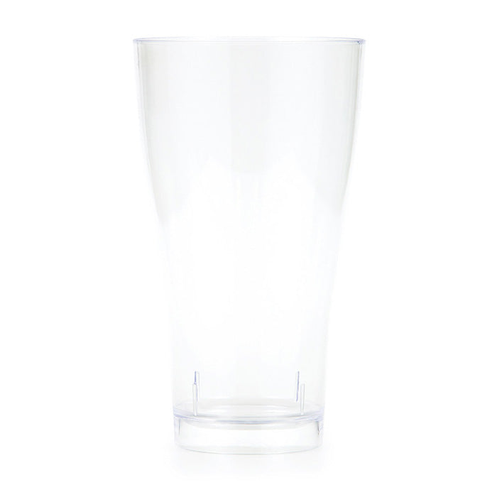 Bulk 24ct Clear 14 oz Plastic Pilsner Glasses 