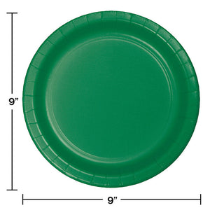 Emerald Green Paper Plates, 24 ct Party Decoration