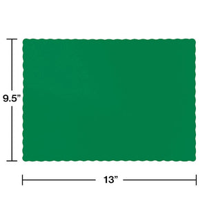 600ct Bulk Emerald Green Paper Placemats