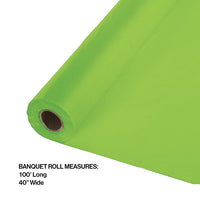 100 ft by 40 inch Fresh Lime Banquet Table Roll