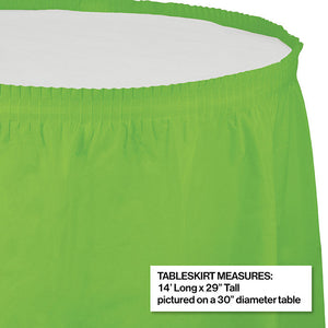 6ct Bulk Fresh Lime Plastic Tableskirt