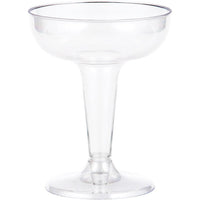 Bulk 54ct Clear 4 oz Plastic Champagne Coupes 