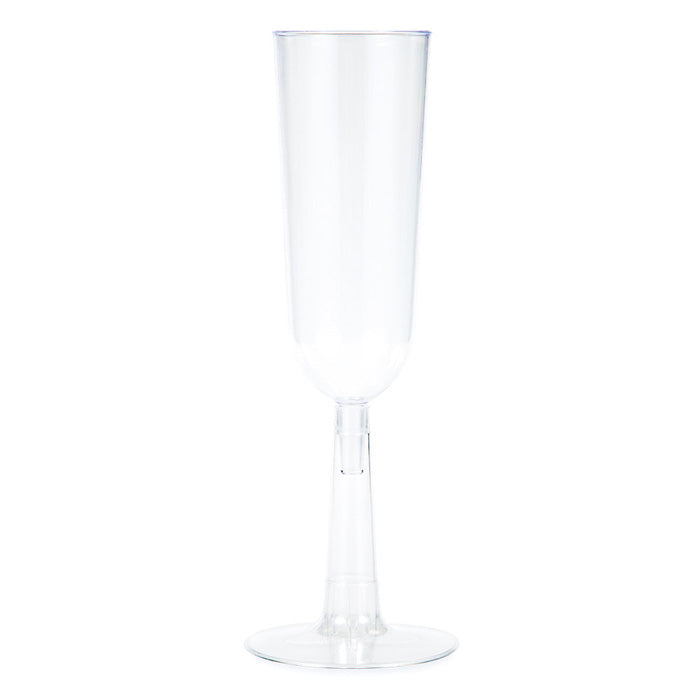 Bulk 48ct Clear 7 oz Plastic Champagne Flutes 