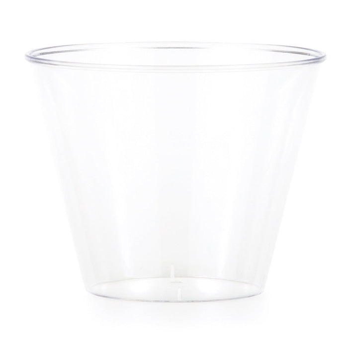 Bulk 96ct Clear 9 oz Plastic Tumblers 