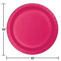 240ct Bulk Hot Magenta Sturdy Style Banquet Plates