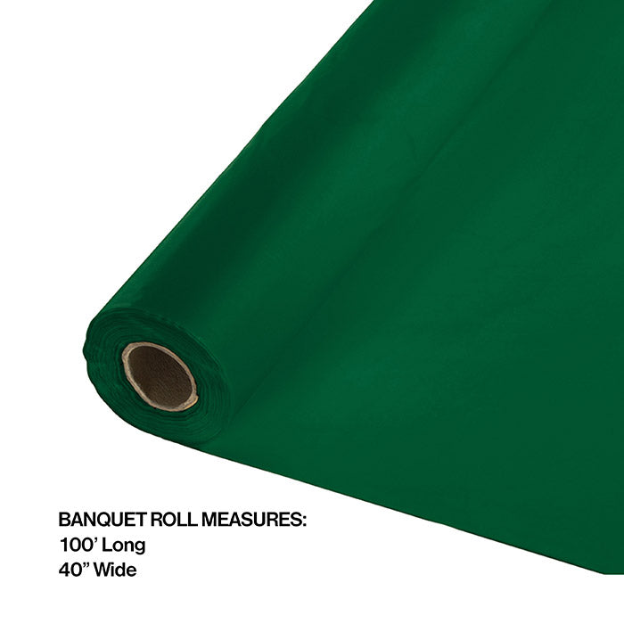 100 ft by 40 inch Hunter Green Banquet Table Roll