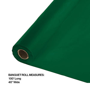100 ft by 40 inch Hunter Green Banquet Table Roll