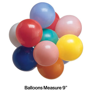 240ct Bulk Assorted 9" Latex Balloons