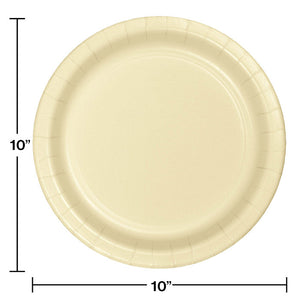 240ct Bulk Ivory Sturdy Style Banquet Plates
