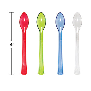 144ct Bulk Assorted Translucent TrendWare Mini Spoons