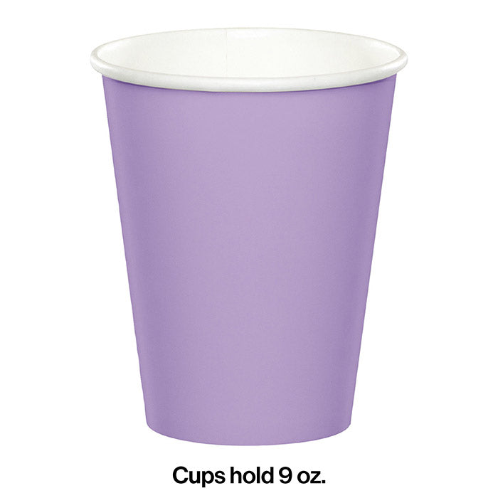 240ct Bulk Luscious Lavender 9 oz Hot & Cold Cups