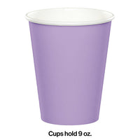 240ct Bulk Luscious Lavender 9 oz Hot & Cold Cups