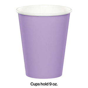 240ct Bulk Luscious Lavender 9 oz Hot & Cold Cups