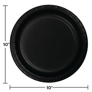 240ct Bulk Black Velvet Sturdy Style Banquet Plates