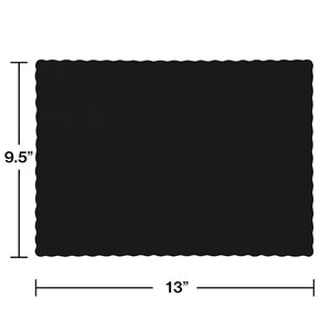 600ct Bulk Black Velvet Paper Placemats