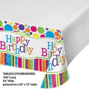 6ct Bulk Bright And Bold Table Covers