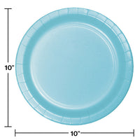 240ct Bulk Pastel Blue Sturdy Style Banquet Plates