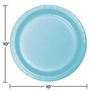 240ct Bulk Pastel Blue Sturdy Style Banquet Plates
