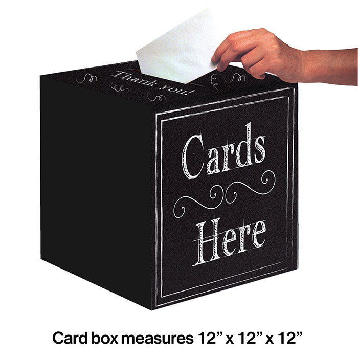 6ct Bulk Chalkboard Card Boxes