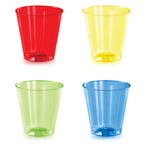 Asst Colors 16Ct 2 Oz Shot Glass, Assorted Colors, 16 ct by Creative Converting