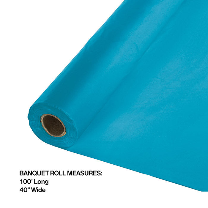 100 ft by 40 inch Turquoise Banquet Table Roll