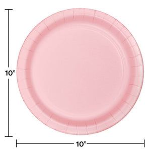 240ct Bulk Classic Pink Sturdy Style Banquet Plates